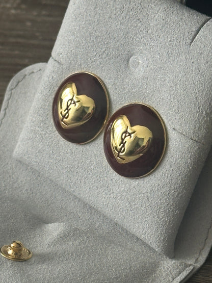 Boucles petit coeur vintage