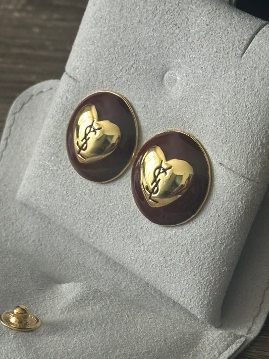 Boucles petit coeur vintage