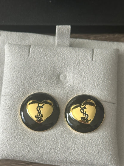 Boucles petit coeur vintage